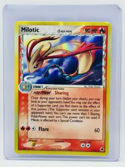 Pokemon TCG Milotic EX Dragon Frontiers Holo Rare Card 5/101 Delta Species - Image 1