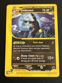Umbreon Skyridge - 32/144 - Non Holo - Rare - Pokemon card WOTC Nice Condition - Image 1