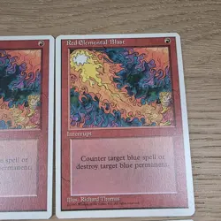 RED ELEMENTAL BLAST X4 MAGIC THE GATHERING FOURTH EDITION VINTAGE MTG CARD - Image 5