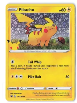 Pokemon Pikachu - (General Mills) SWSH039 Miscellaneous Cards & Products MP Holo - Image 1