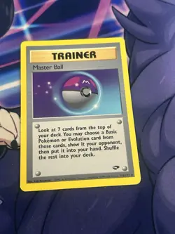 Pokemon Master Ball 116/132 Gym Challenge Trainer Uncommon English Card - Image 1