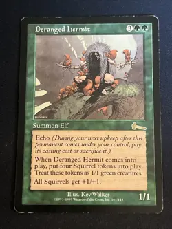 1x Deranged Hermit (101) Urza's Legacy MP MTG Magic the Gathering x1 MKE - Image 1