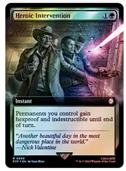 Heroic Intervention Extended Art-Surge FOIL Universes Beyond: Fallout- NM/M - Image 1