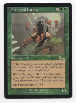 MTG: Magic Urza's Legacy - Deranged Hermit *Moderate Play* - Image 1
