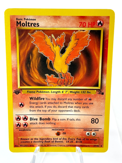 1st Edition Moltres 27/62 - Fossil - Rare - Pokemon - NM - Image 1