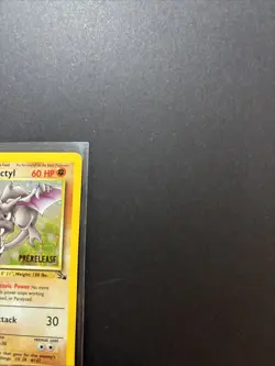 Aerodactyl (Prerelease) 01/62 Pokemon WOTC Promo Holo Fossil NM CLEAN! - Image 3