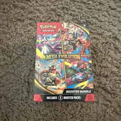 Pokemon Mega Evolution Booster Bundle Sealed Box - Includes 6 Booster Packs - Image 1