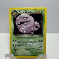 Pokemon Dark Weezing Team Rocket 14/82 Rare 60HP Nintendo 2000 English - Image 1