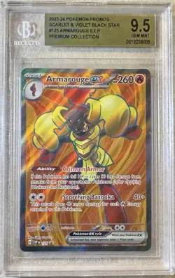 Pokemon TCG 2024 Scarlet And Violet ARMAROUGE EX 125 Black Star Promo BGS 9.5 - Image 1