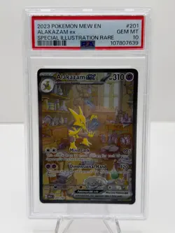 Alakazam EX 201/165 PSA 10 Pokemon Scarlet & Violet 151 (MEW) Holofoil English - Image 1