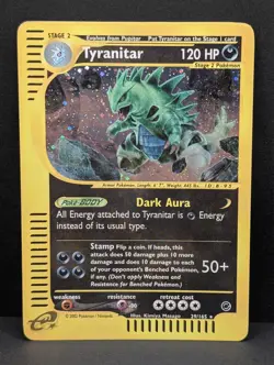 Tyranitar 029/165 Expedition Base Set Holo Ultra Rare Pokemon TCG Nintendo LP+ - Image 1