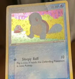 Pokemon TCG - Squirtle 82/112 Reverse Holo - EX Firered Leafgreen - MP/Crease - Image 3