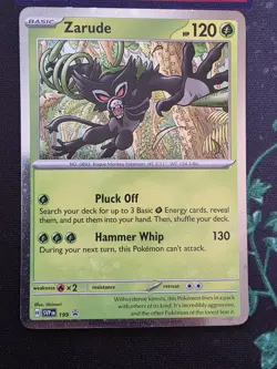 Zarude SVP199 Black Star Cosmos Holo Promo Destined Rivals Pokemon TCG NM - Image 2