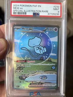 Pokemon 2024 PAF Bubble Fates Special Illustration Rare #232 Mew EX PSA 9 Bubble - Image 1