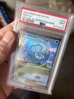 Pokemon 2024 PAF Bubble Fates Special Illustration Rare #232 Mew EX PSA 9 Bubble - Image 4