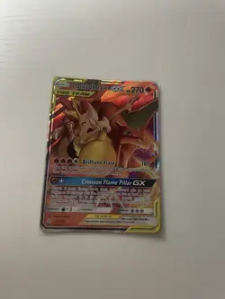Pokemon Charizard & Braixen GX Ultra Rare TAG TEAM Cosmic Eclipse Holo 22/236 - Image 3