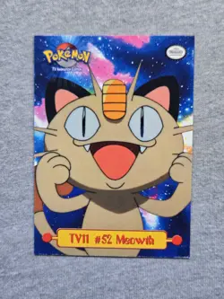 TV11 Meowth 1999 Topps Pokemon TV Animation Series 1 - Image 1