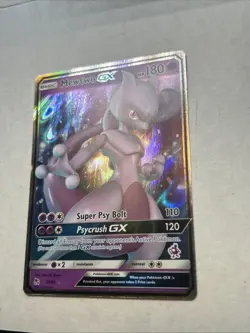 Pokemon Mewtwo GX 31/68 Hidden Fates ULTRA RARE - Image 2