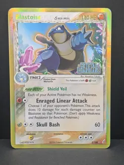 Blastoise Delta Species 2/100 Crystal Guardians Reverse Holo Rare Pokemon TCG HP - Image 1