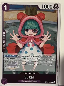 Sugar OP10-065 Foil R Royal Blood NM One Piece Fast Ship - Image 1