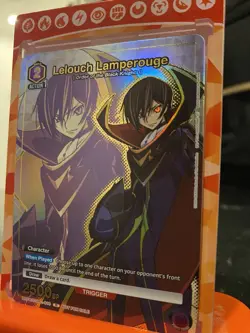 Union Arena Lelouch Lamperouge Gold Foil Promo Code Geass - Image 1