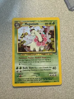 Pokemon TCG Meganium Neo Genesis Holo Unlimited Rare Card 10/111 - Image 1