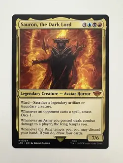 Sauron the Dark Lord MTG Magic the Gathering Card NM Near Mint LTR - Image 1