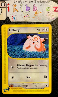 Clefairy 101/165 LP Non Holo 2002 Expedition Base Set Pokemon Card! - Image 1
