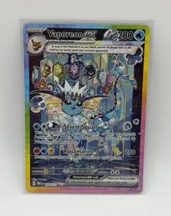 Pokemon TCG Vaporeon EX Prismatic Evolutions Special Illustration Card 149/131 - Image 2