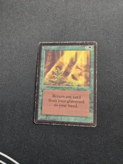 Regrowth Beta HP Green Uncommon MAGIC MTG CARD - Image 1