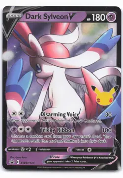 SWSH: Sword & Shield Promo Cards #SWSH134 Dark Sylveon V - Image 1