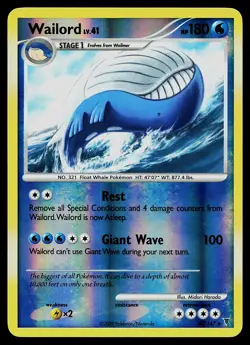 Pokemon Card - Wailord Supreme Victors 47/147 Rare Reverse Holo - Image 1