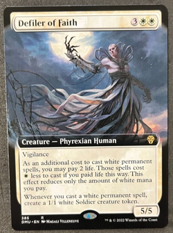 MTG Defiler of Faither R 385, Dominaria United Rare Extended Art Non-Foil - Image 1