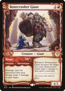 MTG Bonecrusher Giant (Showcase) - 291 / English / Near Mint - Image 1