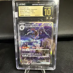 CGC 10 PRISTINE Japanese Hydreigon ex 171/086 SAR White Flare sv11W Pokemon Card - Image 1