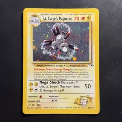 Pokemon Vintage Holo Rare Lt. Surge's Magneton Gym Heroes Wotc 2000 - Image 1