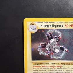 Pokemon Vintage Holo Rare Lt. Surge's Magneton Gym Heroes Wotc 2000 - Image 2