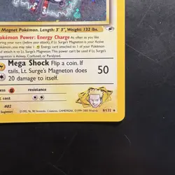 Pokemon Vintage Holo Rare Lt. Surge's Magneton Gym Heroes Wotc 2000 - Image 4