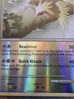 Pokemon TCG Pidgeot 29/102 Triumphant 2010 Reverse Holo Rare Stage 2 120HP MP+ - Image 4