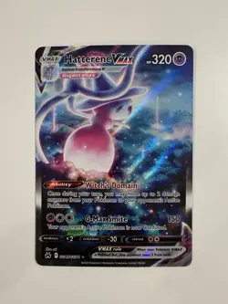 Pokemon Crown Zenith Hatterene VMAX Full Art Galarian Gallery GG47/GG70 - NM - Image 1