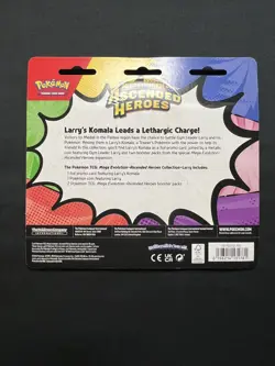 Pokemon Ascended Heroes 2 Pack Blister Larry’s Komala *Fast Ship* - Image 2