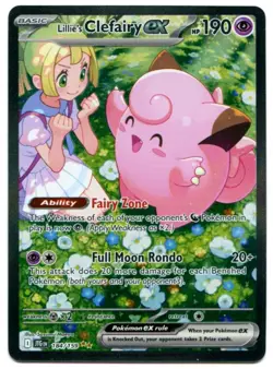 Pokemon Lillie's Clefairy EX Journey Together Special Illustration 184/159 NM - Image 1