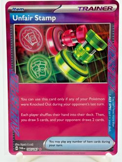 Pokemon TCG Unfair Stamp 165/167 Twilight Masquerade ACE SPEC Rare - Image 1