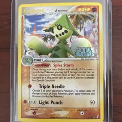 Pokemon TCG Cacturne 15/100 EX Crystal Guardians Reverse Holo Stamped NM - Image 2
