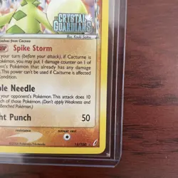 Pokemon TCG Cacturne 15/100 EX Crystal Guardians Reverse Holo Stamped NM - Image 5