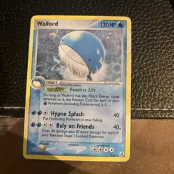 Pokemon TCG Wailord 14/92 2006 Holo Rare MP Condition - Image 1