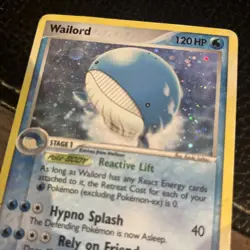 Pokemon TCG Wailord 14/92 2006 Holo Rare MP Condition - Image 4