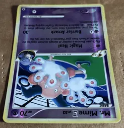 Pokemon TCG Mr. Mime 28/111 Reverse Holo Rare — Rising Rivals 2009 LP - Image 4