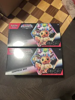 Pokemon Prismatic Evolutions Surprise Box X2 New Sealed - Image 1