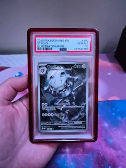 2025 Pokemon Mega Evolution Steelix #150/132 PSA 10 with Guard - Image 1
